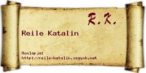 Reile Katalin névjegykártya